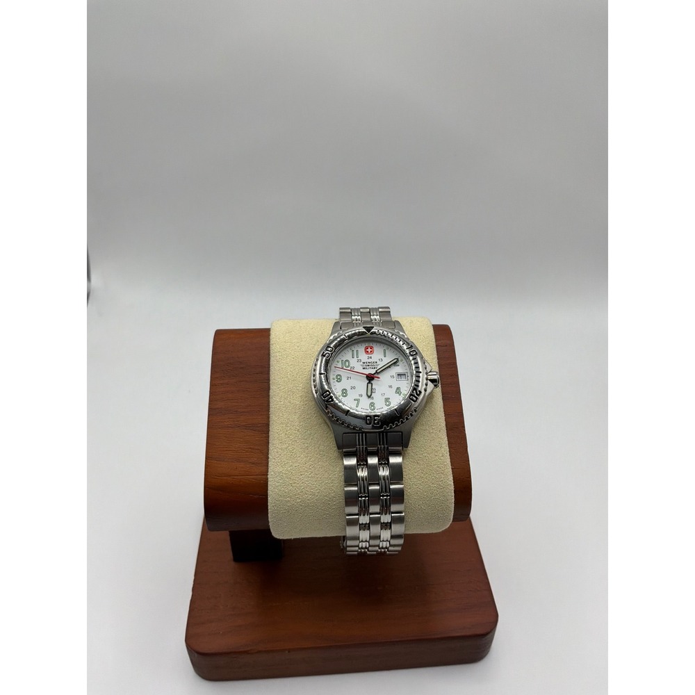 Wenger Swiss Military 79923 Womens White Dial Stainless Steel Quartz Watch